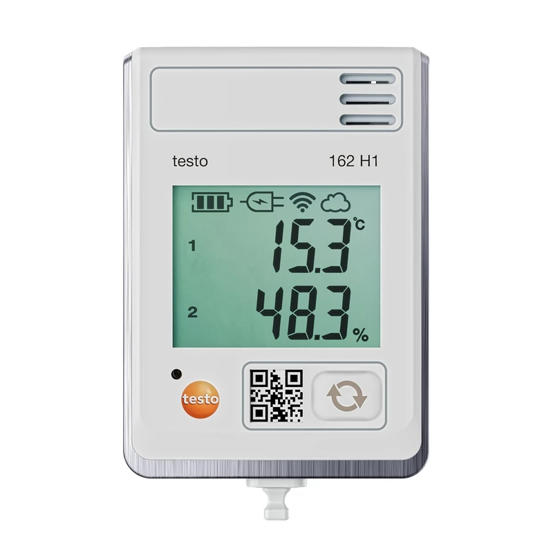 testo 162 H1 - Online data logger with display and integrated temperature and humidity sensor