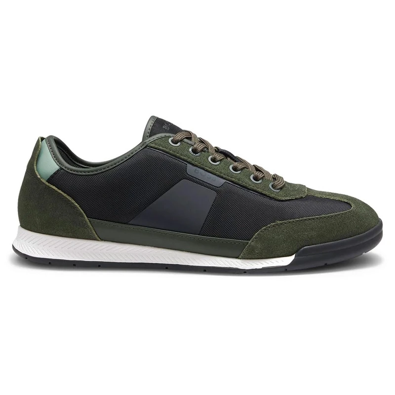 BOSS Men's Nitan_Lowp_nymith 10271652 01 Low-Profile Trainers, Open Green, 9 UK