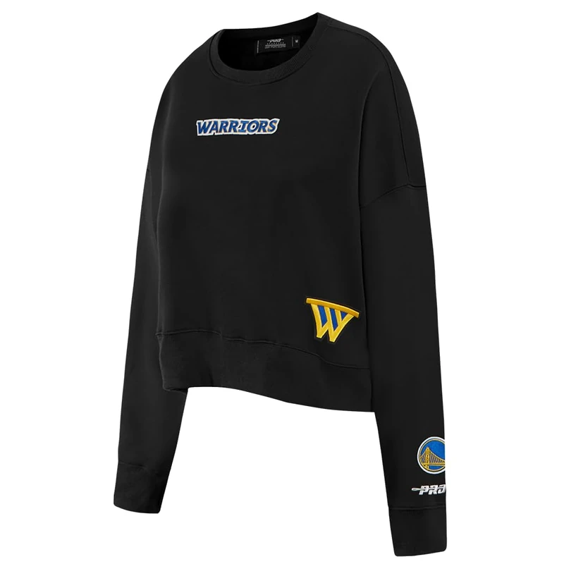 Pro Standard Womens NBA Golden State Warriors Wingspan Sweatshirt Black L