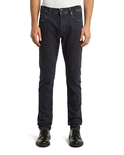 G-STAR Men's 3301 Slim Jeans, BLACK (washed black 51001-D931-H890), 34W / 32L
