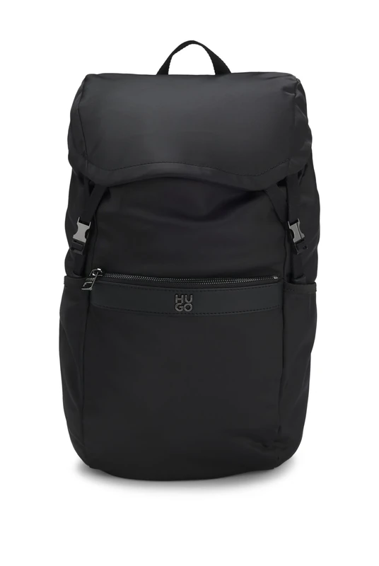 HUGO Twill Backpack With Stacked Logo