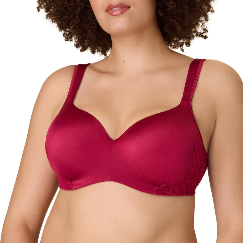 Playtex Women's Balconette Underwire, Plus-Size Bras Available, Full Coverage, Moisture-Wicking, 4802 T-Shirt, Digital Rose, 38D