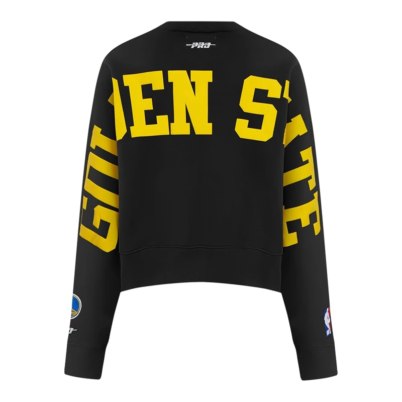 Pro Standard Womens NBA Golden State Warriors Wingspan Sweatshirt Black XS