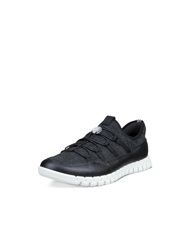 ECCO Women's Sneaker Gruuv LITE, Black/Magnet, 6 - Image 1