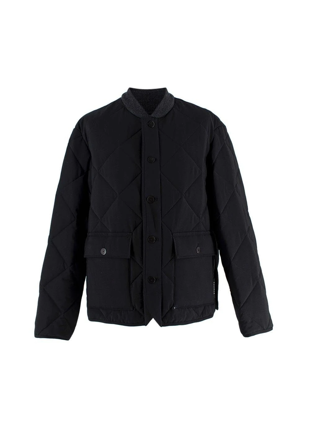 Bogner Pre-loved Black Quilted Wool Jacket
