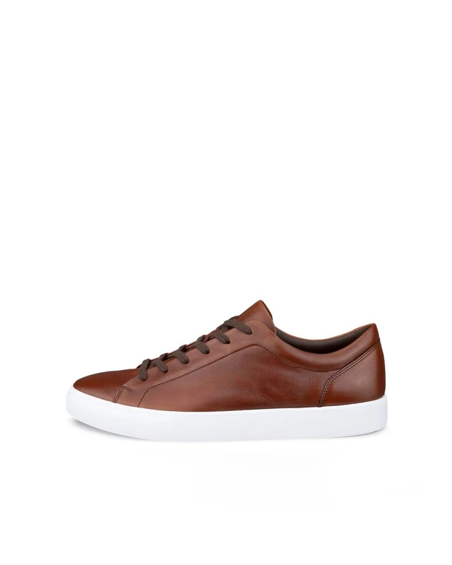 ECCO Men's Sneaker Soft 10, Cognac, 11.5