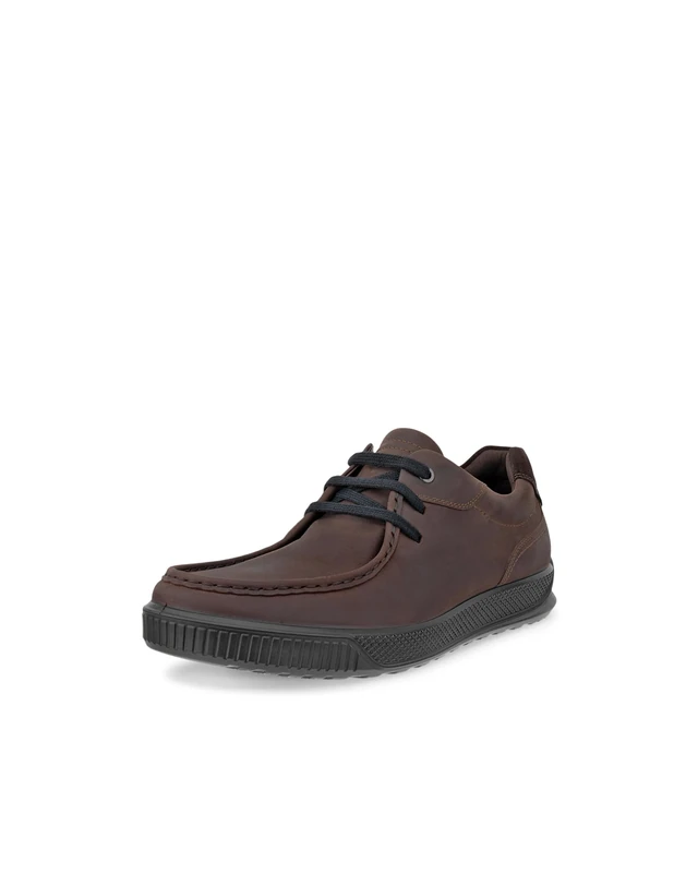 ECCO Men's Sneaker Byway Moc Toe, Coffee, 11