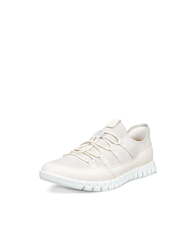 ECCO Women's Sneaker Gruuv LITE, Limestone/Gravel, 3