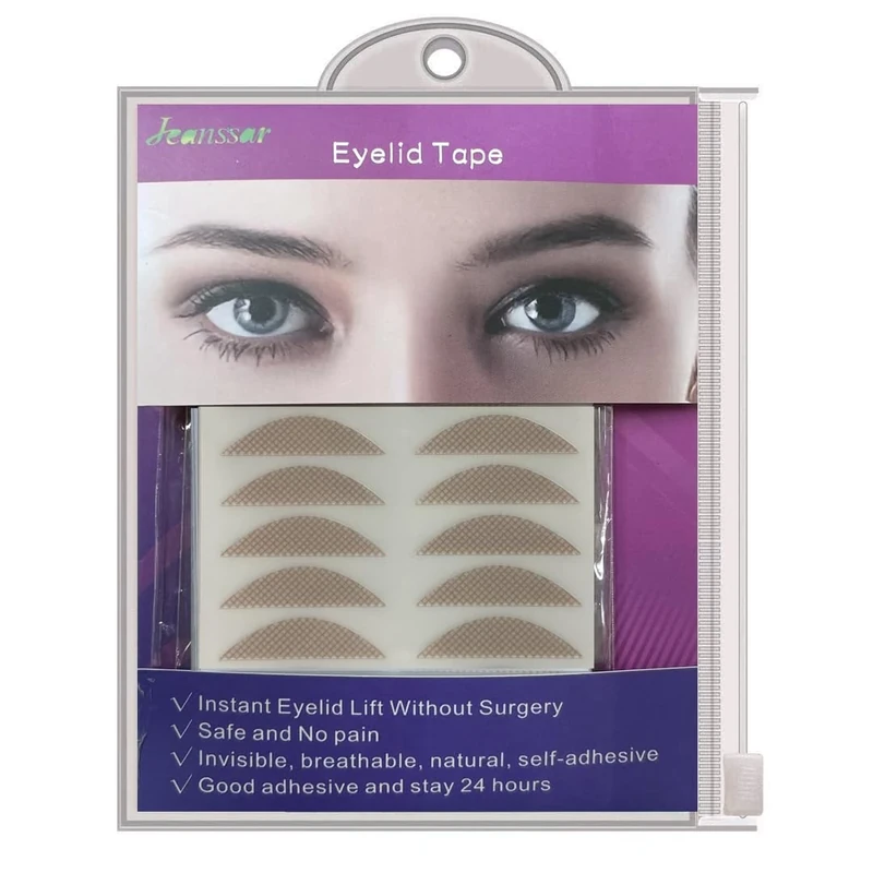 7MM Jeanssar Skin color Eyelid Tape, 5mm Eyelid Correcting Strips Eyelid Lift Strips Instant Moderate Lifting, for Heavy Hooded/Droopy Eyelids (240 count) - Image 1