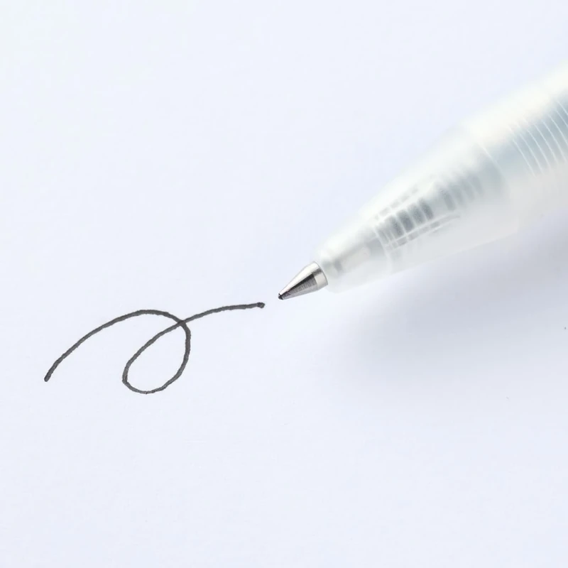 MUJI 無印良品 Smooth Retractable Colour Gel Pen (Set of 3 Pens) (Black, 0.5mm)