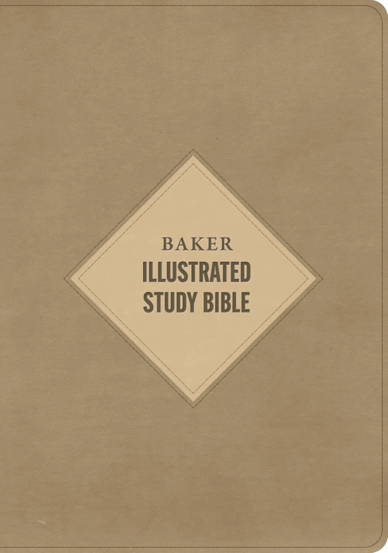CSB Baker Illustrated Study Bible, Khaki LeatherTouch