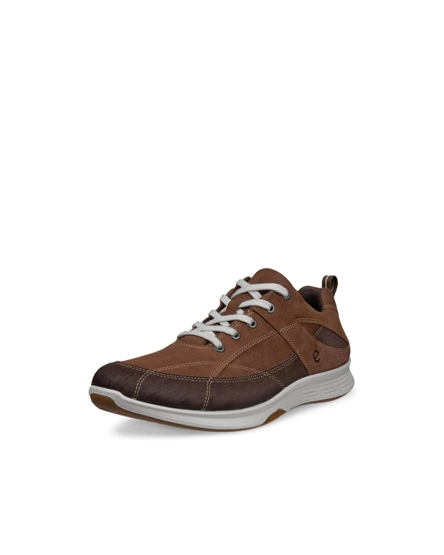 ECCO Men's Sneaker Exceed Walking, Mocha/Potting Soil, 13