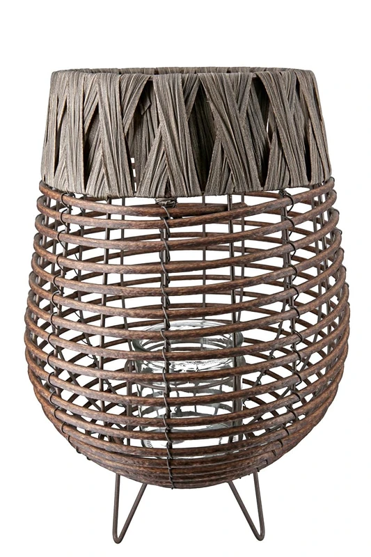 Pack of 2 Lanterns, Polyethylene, Brown, PU 2, H. 41 cm, D. 27 cm