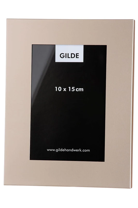 Pack of 4 Photo Frames, Rectangular, Aluminum, Champagne Colored, PU 4, L. 1cm, W. 16cm, H. 21cm