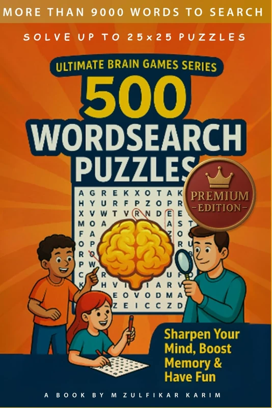 500 WordSearch Puzzles For Everyone: Exclusive Premium Edition - Full Color Page: Sharpen Your Mind, Boost Memory and Have Fun (Ultimate Brain Series)