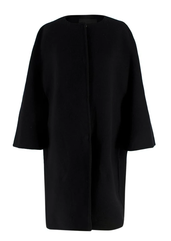 Pre-loved Ermarnno Scervino Black Wool Coat