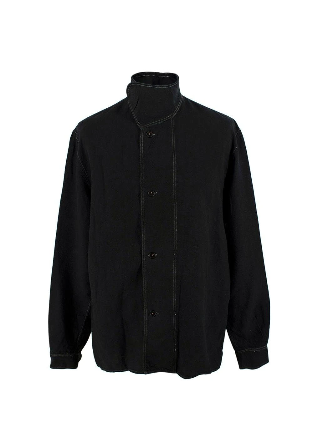 JW Anderson Pre-Loved Men's Black Contrast Stitch Shirt