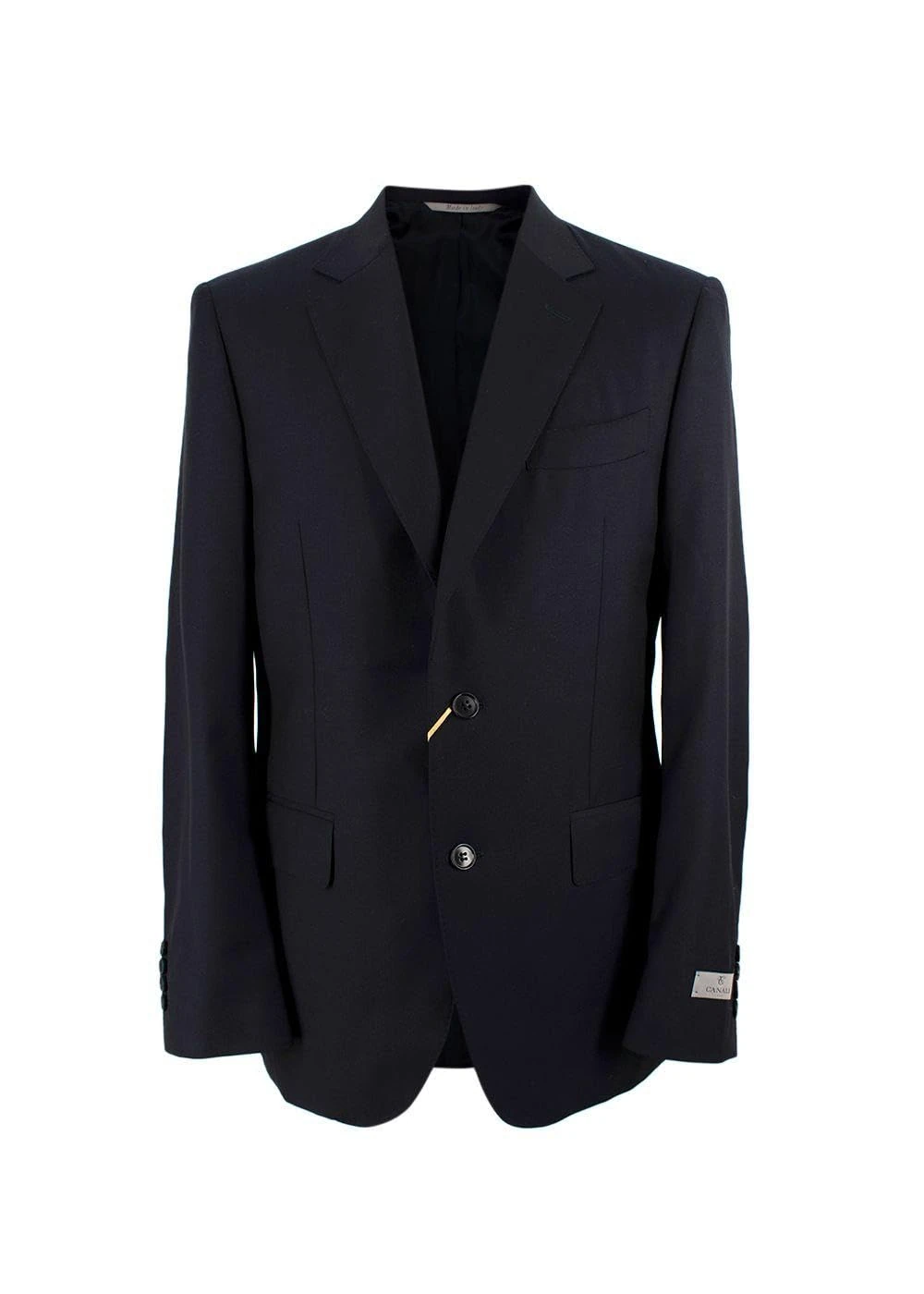 Canali Pre-Loved Men's Navy Wool Single Breasted Blazer