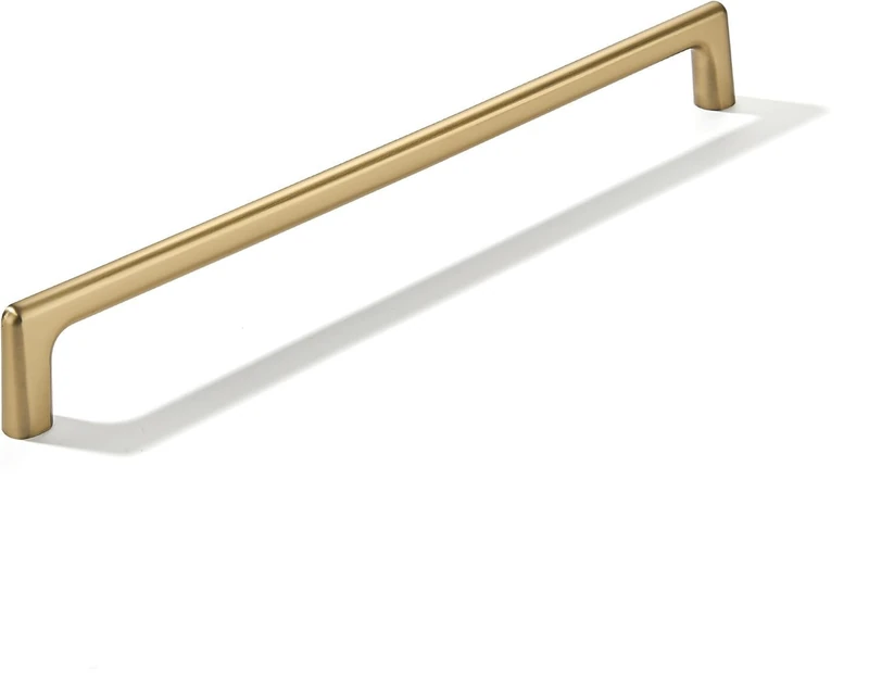 khtumeware 1 Pack Brushed Brass Appliance Handle Pull 18 Inch(457mm) Hole Centers Satin Gold Cabinet Pulls Kitchen Cabinet Hardware for Cupboard Drawer Handles Dresser Pulls
