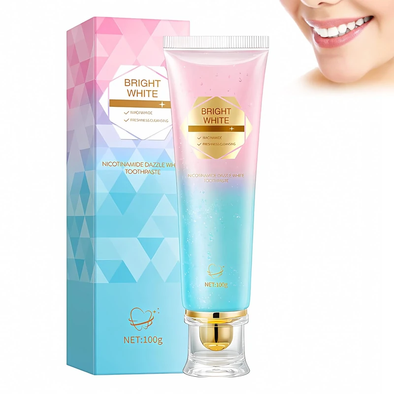 Niacinamide Whitening Toothpaste, Niacinamide Toothpaste Intensive Whitens Teeth, Protects Tooth Enamel, Fresh Breath & Stain Removal Formula,Freshens Breath 24 Hours. (Mild Mint).