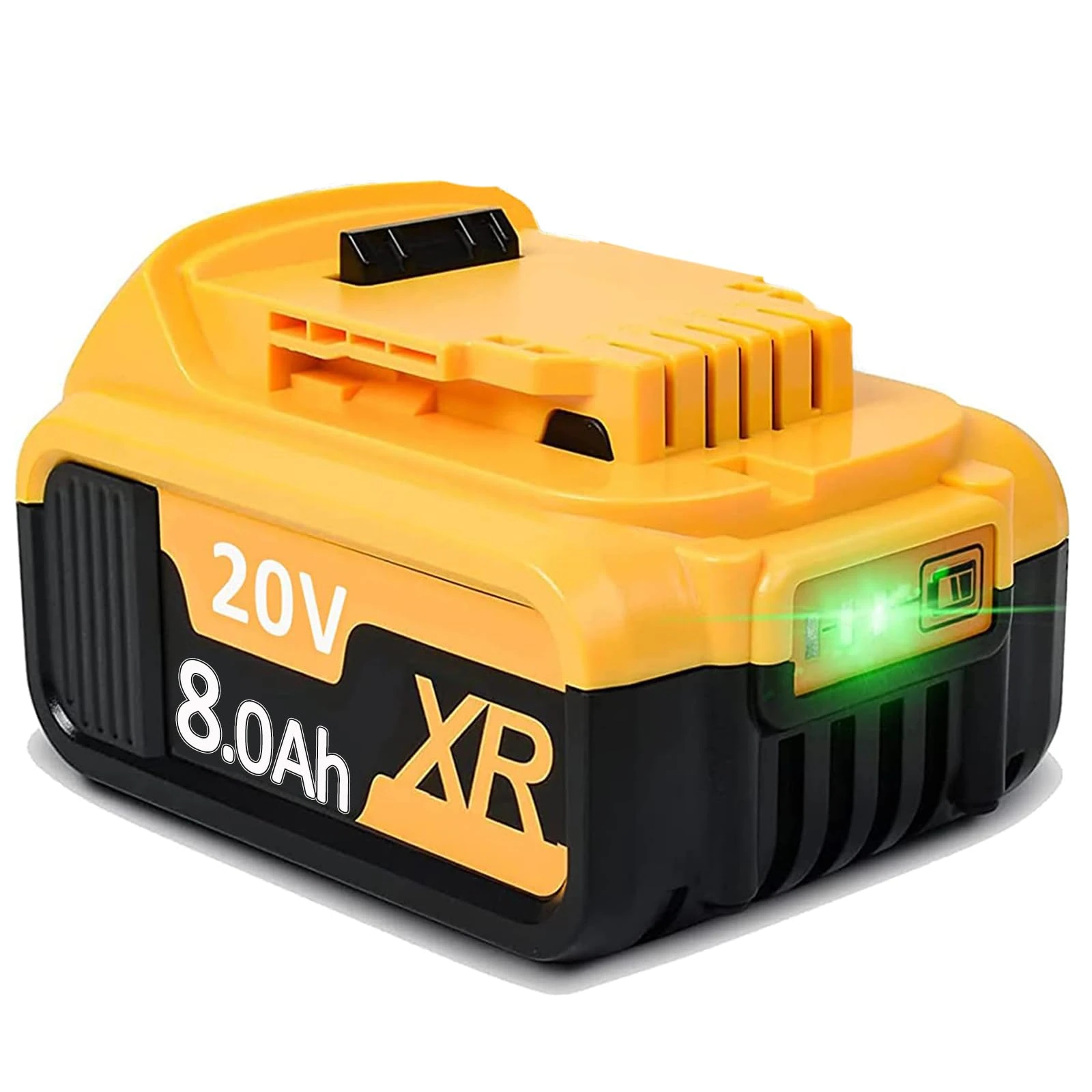 18V 8.0h Li-Ion replacement battery for Dewalt battery 18V DCB182 DCB200 DCB184 DCB101 DCB107 DCB112 DCB105 DCB115 DCB203