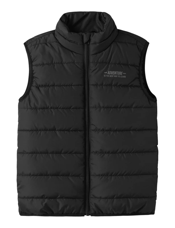 NAME IT Boy's Nkmmylane Basic Noos Vest, Black, 158