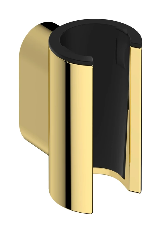hansgrohe Porter Fine - Shower Head Holder, Shower Holder for Shower Hoses with conical nut, Polished Gold Optic, 28885990