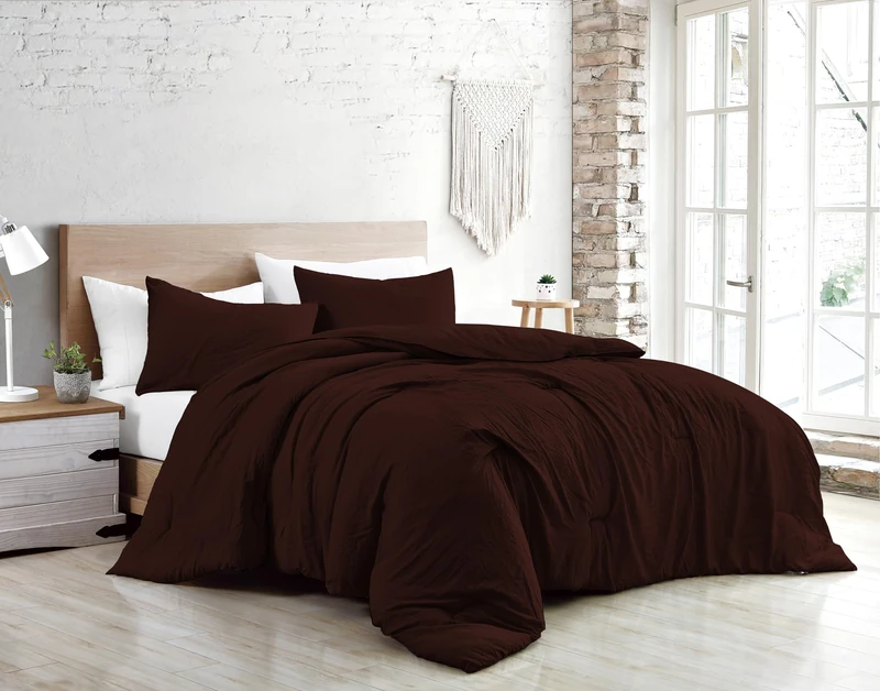 Jenny Sesal Bed Duvet Cover Set – Solid Colour – 100% Pure Cotton – Made in Italy Double – Single – Duvet Cover Set + Pillowcases (Moor, Single)
