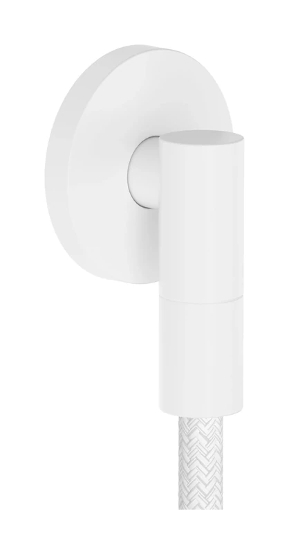 hansgrohe FixFit Fine S - Shower Outlet Elbow, Shower Outlet Connector with Non-Return Valve, Wall Outlet Elbow, matt White, 28882700