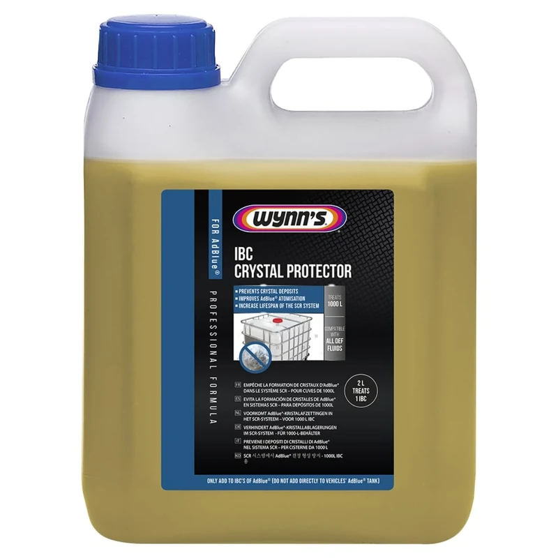 Wynn's IBC Crystal Protector - Optimisation for AdBlue® systems - Protection against crystal formation & prevention of system blockages - Compatible with Allen DEF fluids - 2L