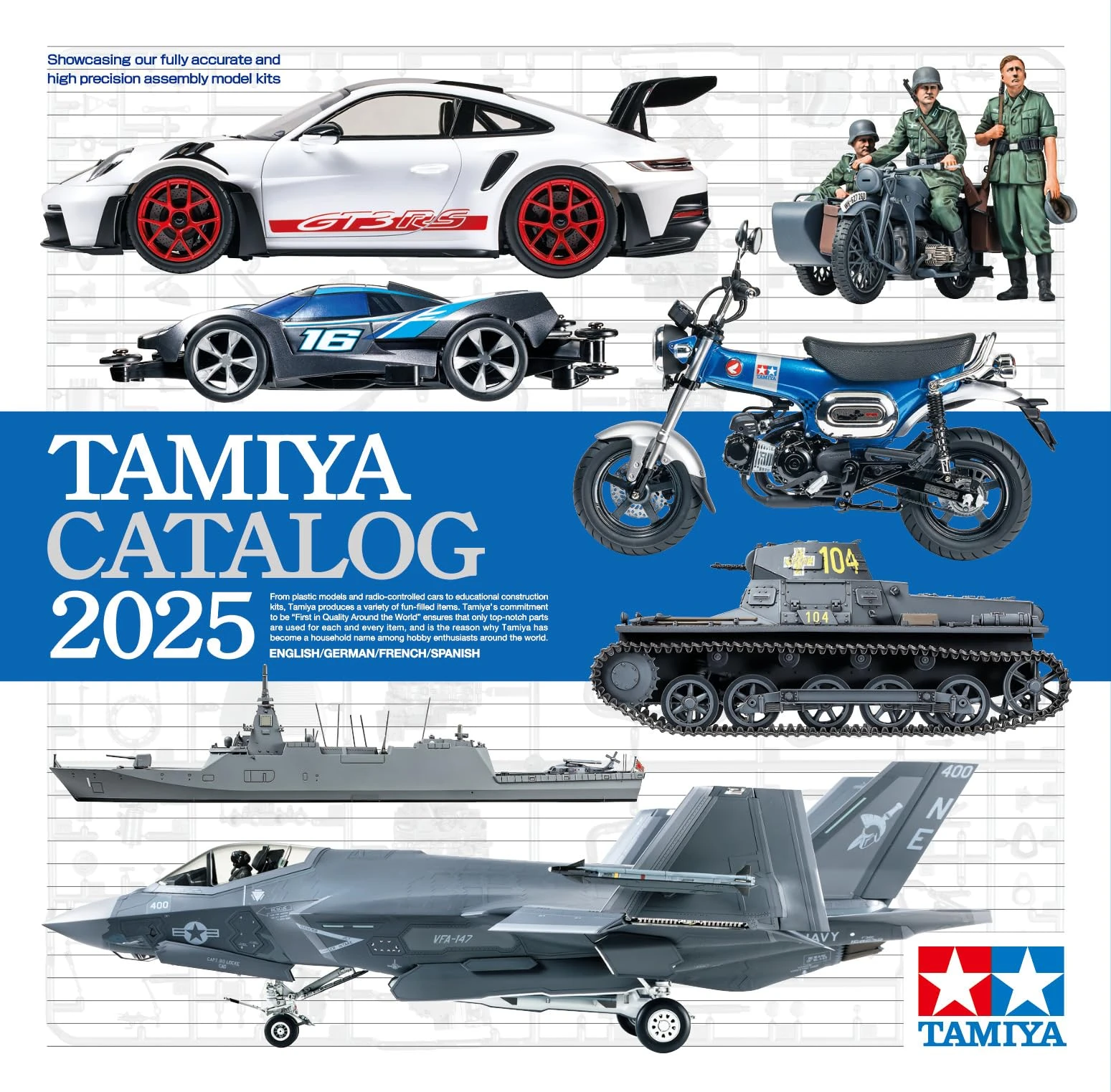 TAMIYA 64457 Catalogue 2025 (GB/DE/F/E) - Plastic Catalogue, Catalogue 2025