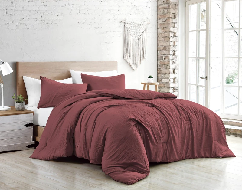 Jenny Sesal Bed Duvet Cover Set – Solid Colour – 100% Pure Cotton – Made in Italy Double – Single – Duvet Cover Set + Pillowcases (Antique Pink, Single) - Image 1