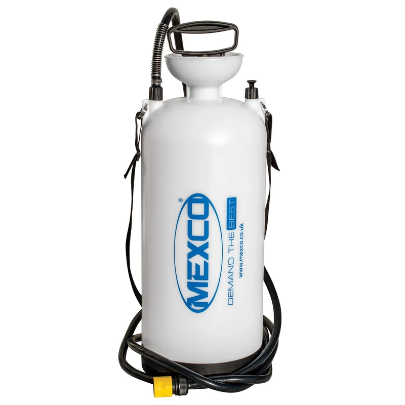 Mexco Heavy Duty 14L Pressurised Dust Suppression Water Bottle - 2 Metre Hose and Quick Connector for Eliminating Dust Build Up When Operating Cut-Off Saws