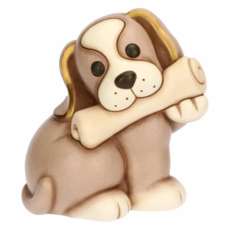THUN Dog Todo with Newspaper, Large, Ceramic, Collection Other New 2025, 16 x 11.8 x 16 cm