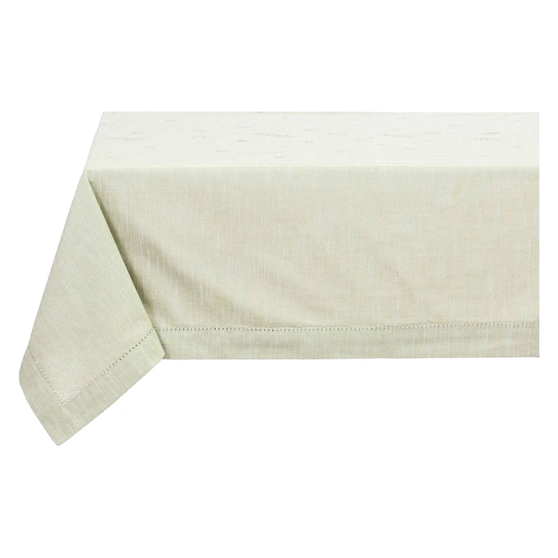 THUN Green Tablecloth 100% Cotton Country Collection 160 x 200 cm