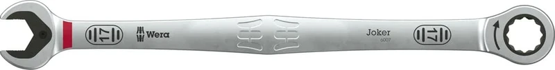Wera 6007 Joker SB Ring Ratchet Spanner, Long Design, 17 mm - 05020353001