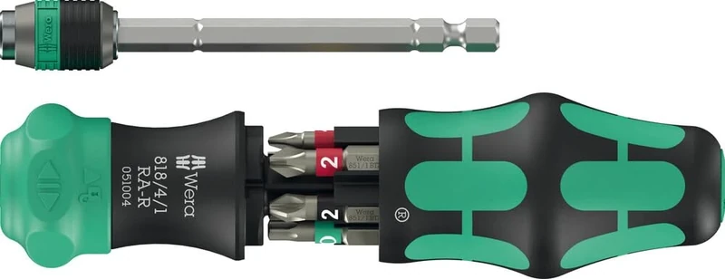 Wera Kraftform Kompakt 20 RA-R Screwdriver Bit Set 6 Pieces | 05051513001