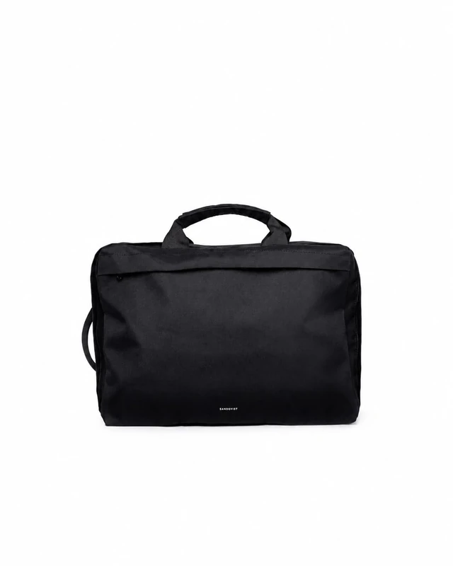 Sandqvist Go 3-Way Bag M 16”, 29L, Black, Convertible Travel Bag, Carry-On Compatible, Water-Resistant, Unisex