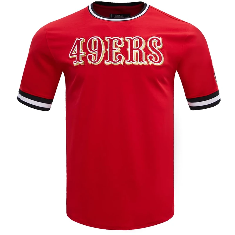 Pro Standard Mens NFL Kansas City Chiefs Classic Chenille Short Sleeve Tee Red 2XL