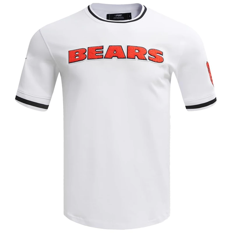 Pro Standard Mens NFL Chicago Bears Classic Chenille Short Sleeve Tee White L
