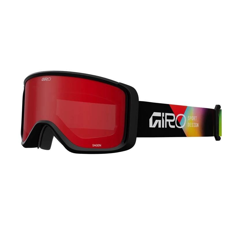 Fox Racing Giro Sagen Angles Goggle With Cylindrical Lens System & EXV Viewport, Ultra-Lux Triple-Layer Foam For Resort & Park Enthusiasts, Color: Grey, Size: OS