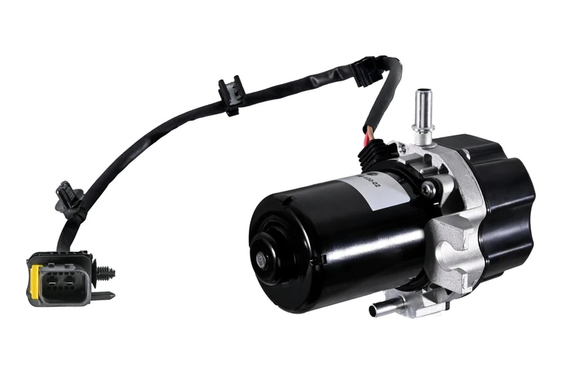 HELLA 8TG 358 400-021 Vacuum Pump, braking system - 12V - 2-pin connector - Electric - with holder