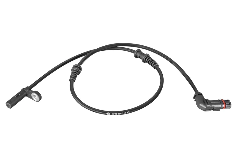 HELLA 6PU 358 216-731 Sensor, wheel speed - 2-pin connector - Front Axle - Cable: 762mm