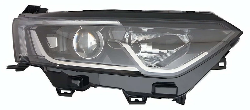 PROPOSTEONLINE Headlight made for Renault KOLEOS from year 2016 passenger side H7-H7 LED with electric motor 260103366R
