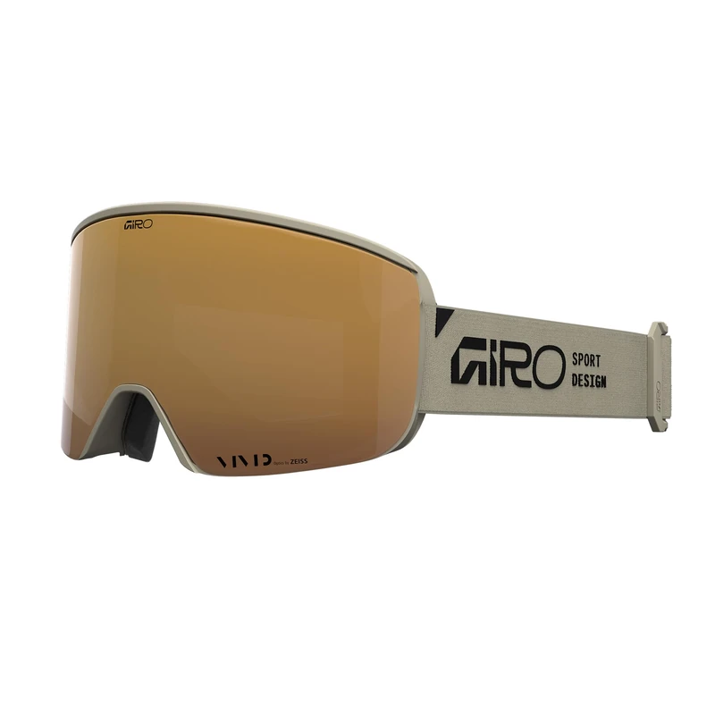 Giro Axis Goggle ski goggles snowboard goggles large | VIVID ZEISS windshields, magnetic replacement system, EXV farsightedness, OTG, compatible with helmet | color: stacked stone - glass: petrol