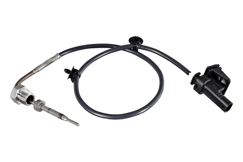 HELLA 6PT 358 226-171 Sensor, exhaust gas temperature - 2-pin connector - Bolted - Cable: 496mm