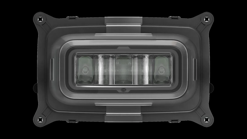 HELLA 1AL 016 330-001 Asymmetric-Insert, headlight - SlimLine - 12/24V - rectangular - Crystal clear - Plug: DEUTSCH plug - left/right - Quantity: 1