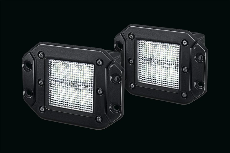 HELLA VALUEFIT 1GA 357 206-021 LED-Worklight - 12/30V - 1000lm - mounting - Four-point attachment - Short-Range Illumination - Cable: 260mm - Plug: DEUTSCH plug - Quantity: 2