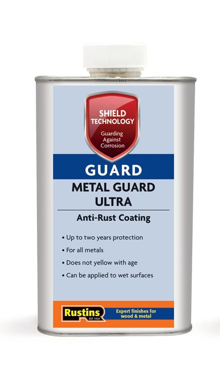 Rustins Shield Technology Guard Metal Guard Ultra 1L – Advanced Rust Prevention for Metal Surfaces Corrosion Protection Solution Long-Lasting Durability