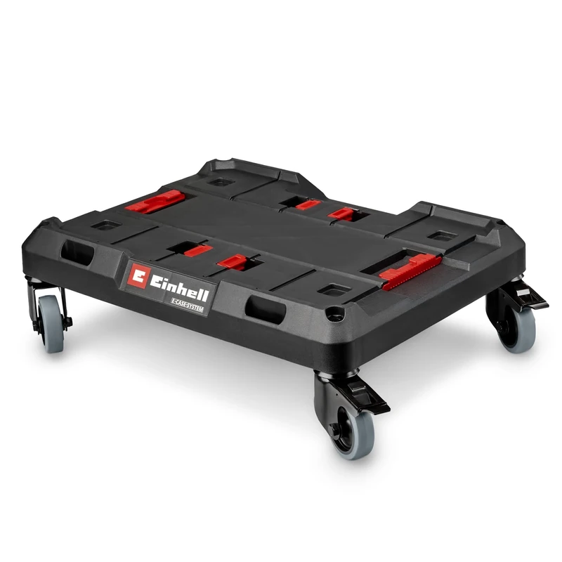 Original Einhell E-Case Roller Board (max. 120 kg, Lockable Swivel castors, combinable with Einhell E-Case System, for Transporting Boxes and crates, with Fastening Points for Lashing Straps)